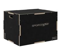 SPORTNOW 3-in-1 Wooden Plyo Box Plyometric Jump Box 51/61/76cm