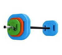 SPORTNOW 30 kg Adjustable Barbell Weights Set, Barbell Bar with Weight Plates, Non-slip Handle, Multicolour