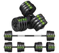 SPORTNOW 30KG Adjustable Dumbbells Weight Barbell & Dumbbells Set Home Gym | Free Weights Set, Strength Training