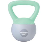 SPORTNOW Kettlebell with Soft Body & Non-Slip Handle, Grey & Green | Size: 4kg SPORTNOW Green 4kg