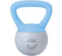 SPORTNOW 4/6/8/10/12kg Soft Kettlebell with Non Slip Handle Grey | Kettle Bell, Home Gym, Weight Lifting, Strength Training