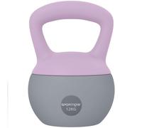 SPORTNOW 4/6/8/10/12kg Soft Kettlebell with Non Slip Handle Grey | Kettle Bell, Home Gym, Weight Lifting, Strength Training