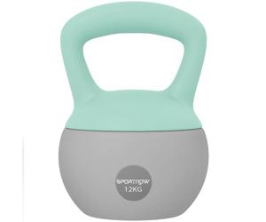SPORTNOW 4/6/8/10/12kg Soft Kettlebell with Non Slip Handle Grey | Kettle Bell, Home Gym, Weight Lifting, Strength Training