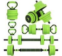 SPORTNOW Weight Dumbbells Set - Barbell - Kettlebell - Push Up Stand - 40kg | TJ Hughes