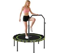 SPORTNOW 40'' Foldable Fitness Trampoline for Adults Max Load 150kg, Green