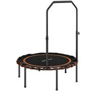 SPORTNOW 40" Foldable Fitness Trampoline Rebounder with Handle, Orange