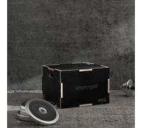 Sportnow 41/51/61Cm Pylometric Jump Box, Wooden Pylo Box For Home Gym