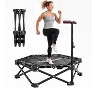 SPORTNOW 42" Foldable Mini Trampoline, One-Step Fold & Open, 180kg Max Load