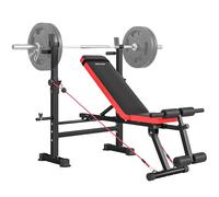 SPORTNOW 420KG Weight Bench with Adjustable Bench Press Rack and Dip Station, Heavy Duty Flat or Incline Workout Bench for Home Gym Full Body Strength Training