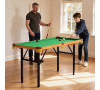 Sportnow 4Ft Folding Pool Table, Mini Billiards Table Set For Kids, Green