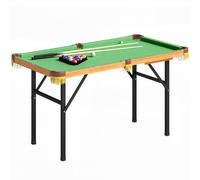 SPORTNOW 4FT Folding Pool Table Mini Pool Game for Kids and Adults Green