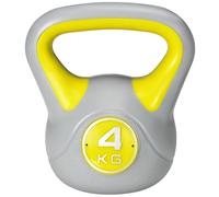 Sportnow 4Kg Kettle Bell With Handle For Home Gym, Yellow And Grey Yellow