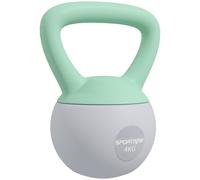 SPORTNOW Soft Kettlebell, 4kg Kettle Bell with Non-Slip Handle for Home Gym Weight Lifting and Strength Training, Grey and Green