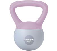 (4Kg, Purple And Grey) Sportnow Kettlebell With Non-Slip Handle