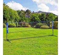 SPORTNOW 4m Badminton Net, Adjustable Sports Net for Tennis, Volleybal, Blue, Multi