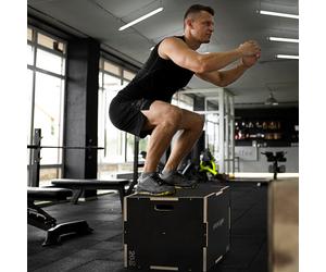 SPORTNOW 51/61/76cm Pylometric Jump Box, Wooden Pylo Box for Home Gym