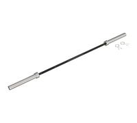 SPORTNOW 5cm Weight Lifting Bar, Barbell Bar with Spring Clips, 210cm, 20kg