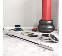 SPORTNOW 5cm Weight Lifting Bar, Barbell Bar with Spring Clips, 210cm, 20kg - Փ5 x 210Lcm