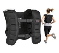 SPORTNOW 5kg/8kg/10kg Weighted Vest Adjustable Straps Men Women | Reflective Strips, Strength Training, Cardio