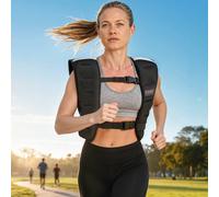 SPORTNOW Weighted Vest, 5kg Running Weight Vest with Adjustable Straps and Reflective Strips, for Men and Women Strength Training, Cardio