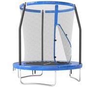 SPORTNOW 6-8ft Trampoline with Safety Enclosure Net Steel | Jumping Mat with Edge Safety Cover, for Fitness