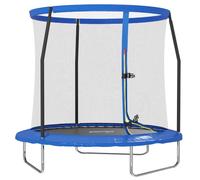 SPORTNOW 6-8ft Trampoline with Safety Enclosure Net Steel | Jumping Mat with Edge Safety Cover, for Fitness