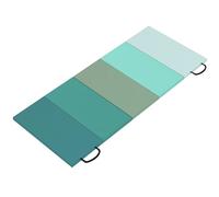 SPORTNOW 6FT Foldable Gymnastics Mat 3.2 cm Thick Crash Mat Mixed Green
