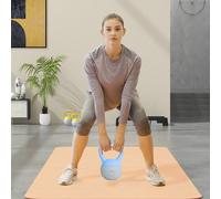 Sportnow 6Kg Kettlebell W/ Soft Body, Non-Slip Handle, Light Blue And Grey Light Blue