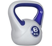 SPORTNOW 6kg Kettle Bell with Handle for Home Gym, Purple and Grey, Purple