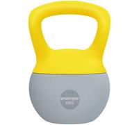 Sportnow 6Kg Kettlebell With Soft Body And Non-Slip Handle, Yellow And Grey