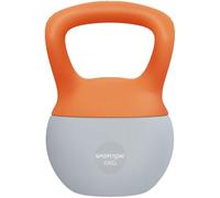 SPORTNOW Soft Kettlebell, 6kg Kettle Bell with Non-Slip Handle for Home Gym Weight Lifting and Strength Training, Orange and Grey