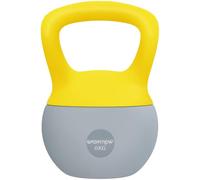 SPORTNOW 6kg Soft Kettlebell with Non-Slip Handle, Yellow and Grey