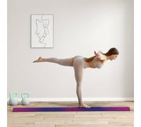 SPORTNOW 7.7ft Folding Gymnastics Balance Beam with Anti-Slip Base in Blue SPORTNOW Blue