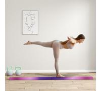 SPORTNOW 7.7ft Folding Gymnastics Balance Beam with Anti-Slip Base, Purple, Purple