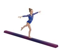 SPORTNOW 7.7ft Folding Gymnastics Beam Kids Anti-Slip Base, Blue and Pink