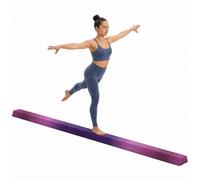 SPORTNOW 7.7ft Folding Gymnastics Beam Kids Anti-Slip Base, Purple and Pink