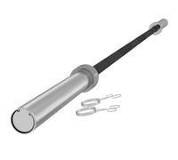 SPORTNOW 5cm Weight Lifting Bar, Barbell Bar with Spring Clips, 210cm, 20kg - Փ5 x 210Lcm