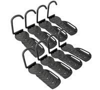 SPORTNOW 8 Pack Bike Rack, Wall Mounted Bicycle Hanger Hook, Foldable Garage Bike Wall Rack, Bicycle Storage Holder for Indoor Outdoor Use