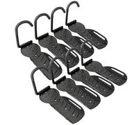 SPORTNOW 8 Pack Bike Rack, Wall Mounted Bike Hooks for Garage in Black SPORTNOW Black