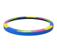 SPORTNOW 8FT/10FT/12FT Trampoline Spring Cover with Elastic Cord | Plastic Trampoline Padding Replacement, Waterproof, UV Resistant, Tear-Resistant, No Holes for Pole