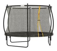 SPORTNOW 8ft Outdoor Trampoline ASTM Certified Safety Enclosure Net, Black | Garden Trampoline Rebounder Jumping Mat, Safety Enclosure Net