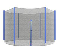 Sportnow 8Ft Trampoline Net Replacement Safety Net With Zipped Door, Blue Blue