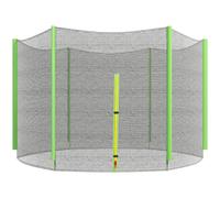 Sportnow 8Ft Trampoline Net Replacement Safety Net With Zipped Door, Green Green