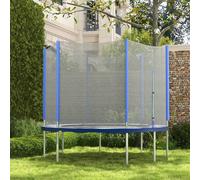 SPORTNOW 8ft Trampoline Net Replacement Safety Net with Zipped Door in Blue SPORTNOW Blue