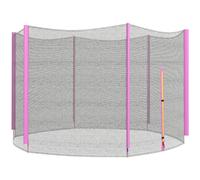 SPORTNOW 8ft Trampoline Net Replacement Safety Net with Zipped Door, Pink, Pink