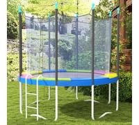 SPORTNOW 8FT Trampoline Pad Spring Cover, Waterproof, Multi-Colored SPORTNOW Multicolor