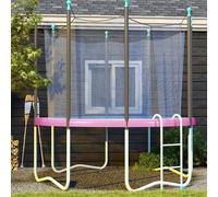 Sportnow 8Ft Trampoline Pad Spring Cover, Waterproof, Pink Pink