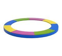 SPORTNOW 8FT Trampoline Spring Cover, Plastic Trampoline Pad Replacement with Elastic Cord, Waterproof, UV Resistant and Tear-Resistant, Multi-Colored