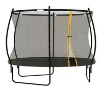 8ft Trampoline with Enclosure Net and Spring Cover, Black SPORTNOW Black One Size