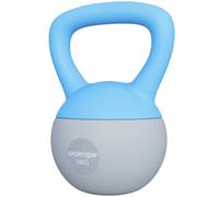 Sportnow 8Kg Kettlebell W/ Soft Body, Non-Slip Handle, Light Blue And Grey Light Blue